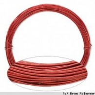 Rode wire &amp; wire draad 0,6mm -9  meter - #347