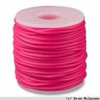 Rubberkoord 3mm hotpink - per 5 meter - #10334