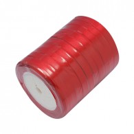 Satijn Ribbon Rood 6mm - 23mtr - #80407