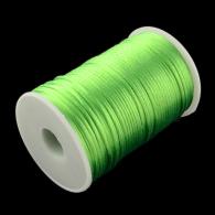 Satijnkoord appelgroen 1mm - Per 10 meter - #20721
