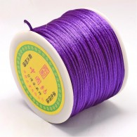 Satijnkoord paars 1.5mm- Per 5 meter - #6588
