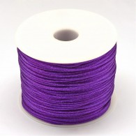 Satijnkoord paars 1.5mm- Per 5 meter - #6588
