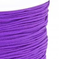 Satijnkoord paars 1mm - Per 10 meter - #83441