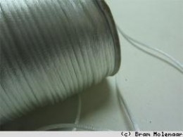 Satijnkoord Wit 2mm- Per 5 meter - #5755