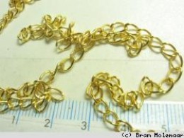 Verlengkettingjes goudkleur - 10 stuks - 10cm - #216