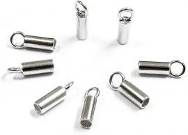 Veterklemmen 50 stuks -  8x2.8mm, gat : 1.5mm, 2mm inner diameter - #520753