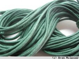 Waxkoord Donkergroen 0,5mm - 100cm - #3940