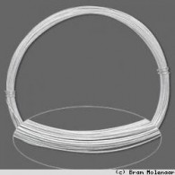 Zilvere wire &amp; wire draad 0,6mm - 7 meter - #350