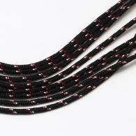 Zwart /wit / rood paracord 2mm - per 5 meter verpakt - #80735