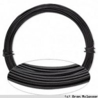 Zwarte wire &amp; wire draad 0,6mm - 9 meter - #352